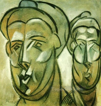 Mujer de dos cabezas Fernande Olivier 1909 cubismo Pablo Picasso Pinturas al óleo